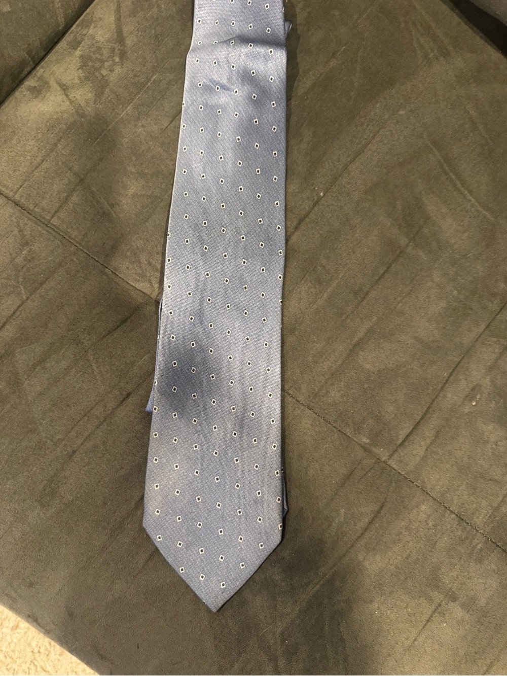 Laurant Benon Paris 100 % Silk Classic Light Blue Patterned Men's Tie